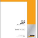 Case CX26B CX30B Series 2 Service Manual 84563194B