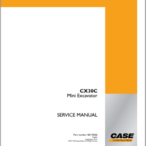 Case CX30C Service Manual 48175006