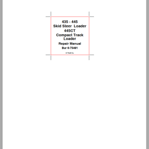 Case 435 445 445CT Repair Manual 6-75491