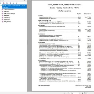 Case CS100 CS100 CS120 CS130 CS150 Service Training Manual 7-71773