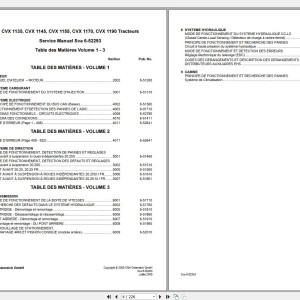 Case CVX1135 CVX1145 CVX1155 CVX1170 CVX1190 Service Manual