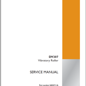 Case DV207 Service Manual 84555711A