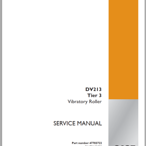 Case DV213 Tier 3 Service Manual 47703722