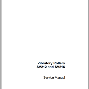Case SV212 SV216 Service Manual 7-29530