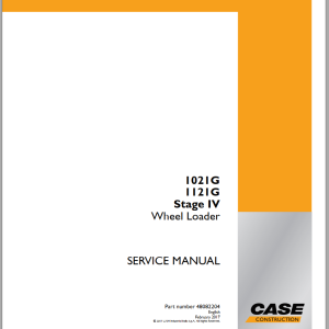 Case 1021F 1121F Stage 4 Service Manual 48082204