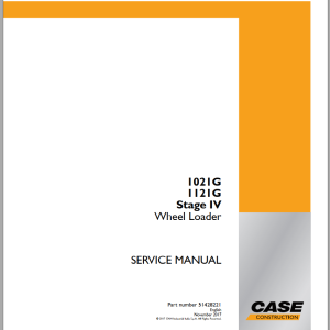 Case 1021F 1121F Stage 4 Service Manual 51428221