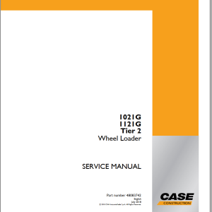 Case 1021F 1121F Tier 2 Service Manual 48083742
