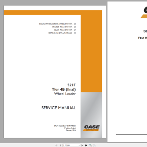 Case 521F Tier 4 (Final) Service Manual