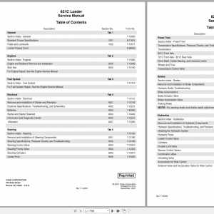 Case 821C Service Manual