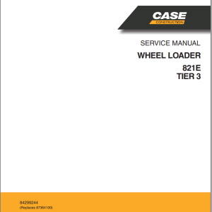 Case 821E Tier 3 Service Manual 84299244R0