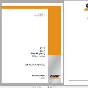 Case 821F 921F Tier 4 Service Manual