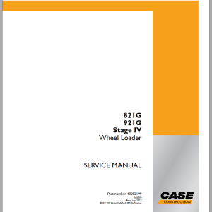 Case 821G 921G Stage 4 Service Manual 48082199