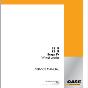 Case 821G 921G Stage 4 Service Manual 51428216
