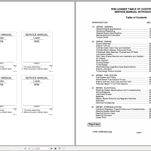 Case W36 Service Manual 9-66874R0