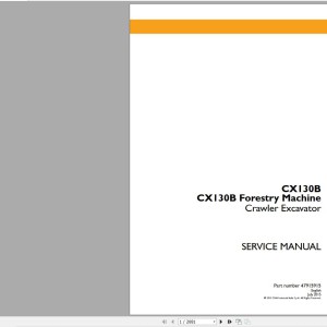 Case Sumitomo CX130B SH130-5 SH120-5 Service Manual 47915915