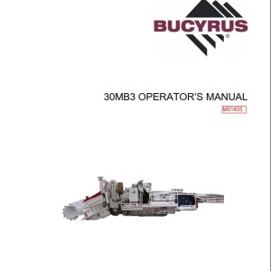 Caterpillar 30MB3 Operator's Manual BI643657