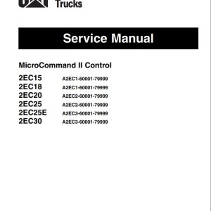 CAT MicroCommand II Control 2EC20-36-48V Service Manual