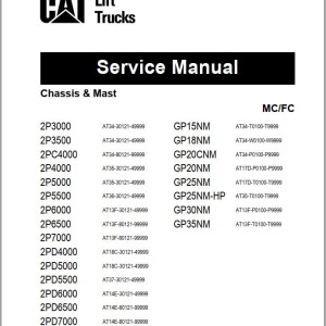Caterpillar 2PD5000 Service Manual
