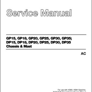 Caterpillar DP15FC Service Manual
