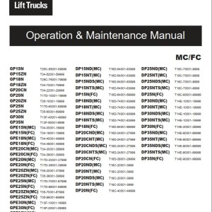 Caterpillar DP18ND Service Operation Maintenance Manual