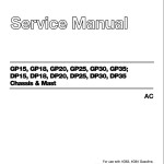 Caterpillar DP20 FC Service Manual
