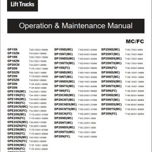 Caterpillar DP25ND Operation Maintenance Manual