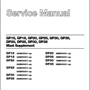 Caterpillar DP30 Service Manual