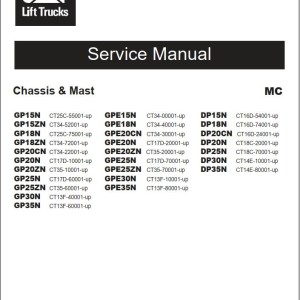 Caterpillar DP30ND Service Operation Maintenance Manual