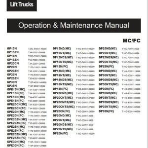 Caterpillar DP35NDS Operation and Maintenance Manual