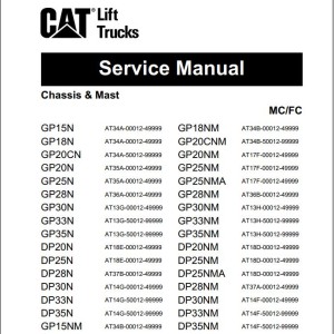 Caterpillar DP35NM Service Manual