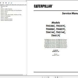 CAT TH414C Service Manual PDF