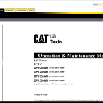 Caterpillar Lift MCFA NA Electronic Parts Catalog & Workshop Manual 07.2024