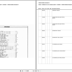 Caterpillar V300B Europe Parts Catalog