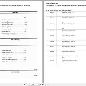 Caterpillar V35D Europe Parts Catalog