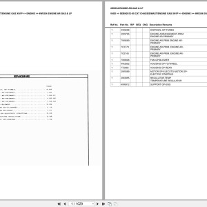 Caterpillar V40D Europe Parts Catalog