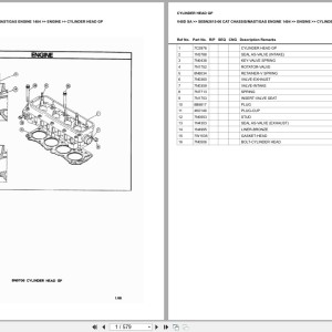 Caterpillar V40D SA Europe Parts Catalog