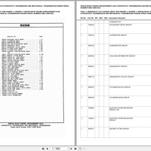 Caterpillar V45C Europe Parts Catalog