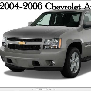 Chevrolet Avalanche 2004-2006 Service Repair Manual and Wiring Diagram