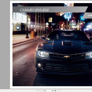 Chevrolet Camaro SS Original 2010-2016 Service Repair Manual and Wiring Diagram
