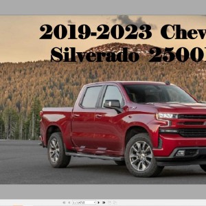 Chevrolet Silverado 2500HD 2019-2023 Service Repair Manual and Wiring Diagram