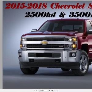 Chevrolet Silverado 2500HD 3500HD 2015-2018 Service Repair Manual and Wiring Diagram