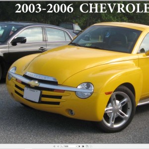 Chevrolet SSR 2003-2006 Service Repair Manual and Wiring Diagram