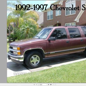 Chevrolet Suburban 1992-1997 Service Repair Manual and Wiring Diagram