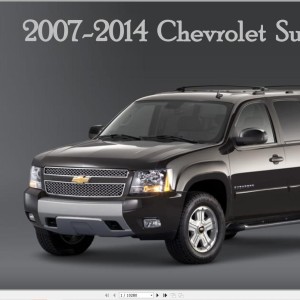 Chevrolet Suburban 2007-2014 Service Repair Manual and Wiring Diagram