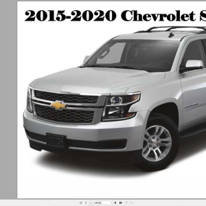Chevrolet Suburban 2015-2020 Service Repair Manual and Wiring Diagram