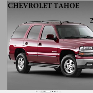 Chevrolet Tahoe 2000-2006 Service Repair Manual and Wiring Diagram