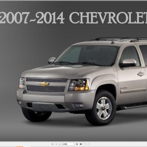 Chevrolet Tahoe 2007-2014 Service Repair Manual and Wiring Diagram