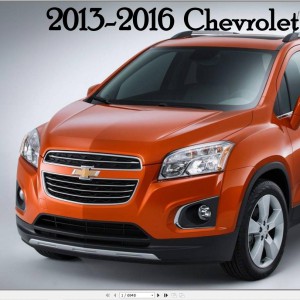 Chevrolet Trax 2013-2016 Service Repair Manual and Wiring Diagram