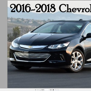 Chevrolet Volt 2016-2018 Service Repair Manual and Wiring Diagram