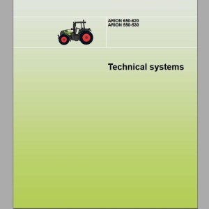 Claas ARION 650-620 ARION 550-530 Technical System Service Manual